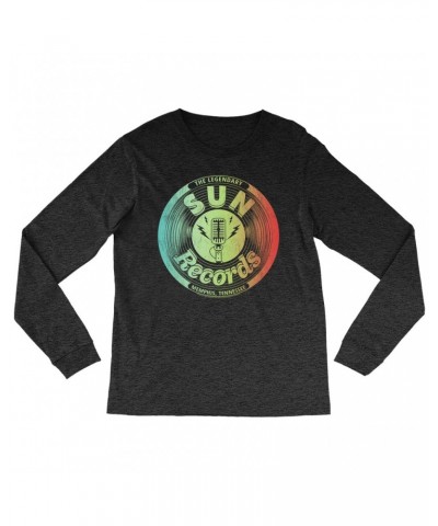 Sun Records Long Sleeve Shirt | Ombre Microphone Studio Logo Shirt $9.58 Shirts