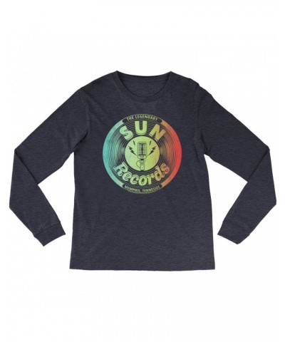 Sun Records Long Sleeve Shirt | Ombre Microphone Studio Logo Shirt $9.58 Shirts