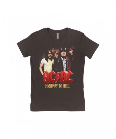 AC/DC Ladies' Boyfriend T-Shirt | Highway To Hell Album Cover Art Shirt $11.23 Shirts