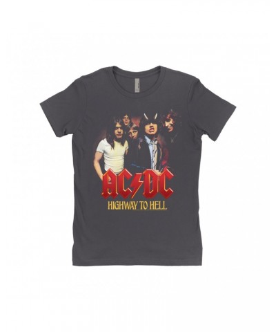 AC/DC Ladies' Boyfriend T-Shirt | Highway To Hell Album Cover Art Shirt $11.23 Shirts